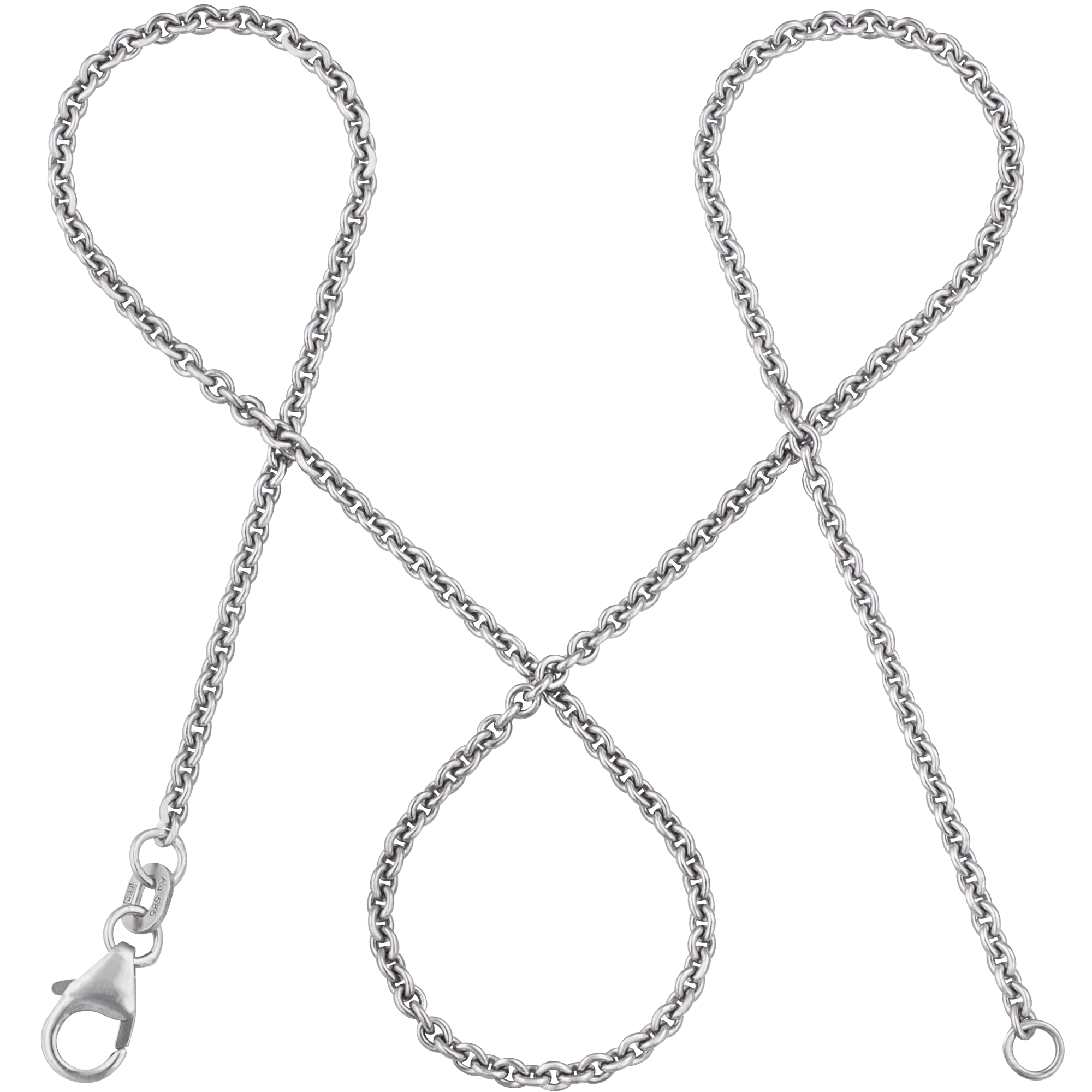 Ankerkette DELICATE Fein Weißgold